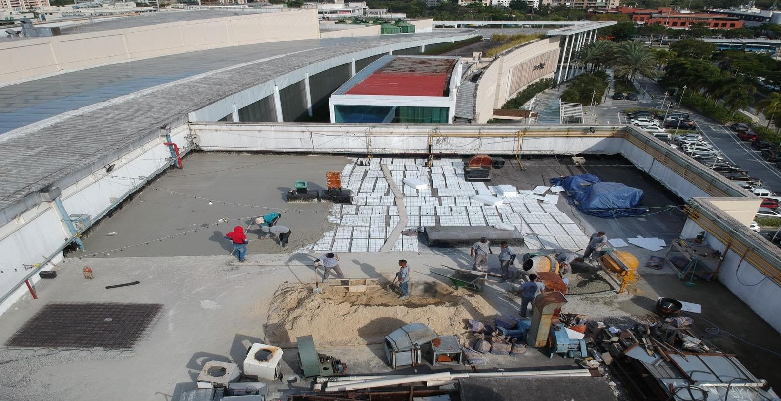 Impermeabilização da cobertura do Shopping VillageMall